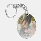 Beste mam ooit foto acrylische Sleutelhanger (Voorkant Links)