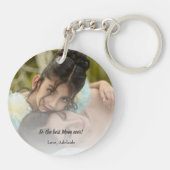 Beste mam ooit foto acrylische Sleutelhanger (Achterkant)