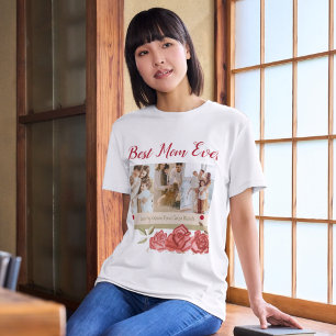 Beste Mam Ooit Foto Collage Moederdag T-shirt