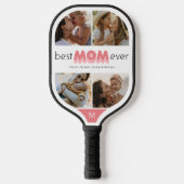 Beste mam ooit Foto Collage Pickleball Paddle (Voorkant)