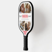 Beste mam ooit Foto Collage Pickleball Paddle (Links)