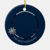 Beste Mam Ooit Foto Ornament (Voorkant)