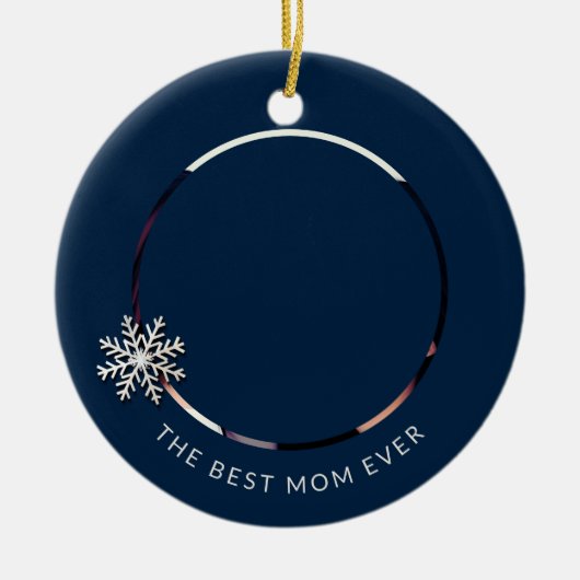 Beste Mam Ooit Foto Ornament (Voorkant)