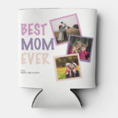 Beste Mam Ooit Fotocollage Gepersonaliseerde Paste Blikjeskoeler (Voorkant)