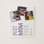 Beste Mam Ooit Fotocollage Gepersonaliseerde Paste Legpuzzel (Verticaal)