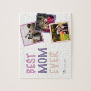 Beste Mam Ooit Fotocollage Gepersonaliseerde Paste Legpuzzel