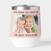 Beste mam ooit fotoroze (Voorkant)