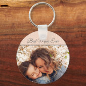  beste mam ooit fotoroze sleutelhanger (Voorkant)