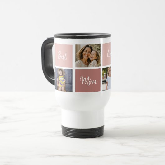 Beste mam ooit fotoscript reisbeker (Voorkant links)
