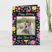 Beste Mam Ooit Gelukkige Verjaardag Foto Collage Kaart (Voorkant)