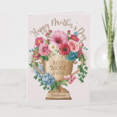 Beste mam ooit gepersonaliseerd bedankkaart (Voorkant)