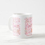 Beste mam ooit gepersonaliseerd koffiemok (Voorkant links)