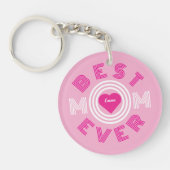 Beste mam ooit gepersonaliseerd sleutelhanger (Voorkant)