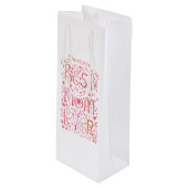 Beste mam ooit gepersonaliseerd wijn cadeautas (Voorkant Gekanteld)