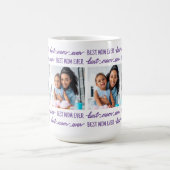 Beste MAM ooit gepersonaliseerde moderne 4 foto co Koffiemok (Center)