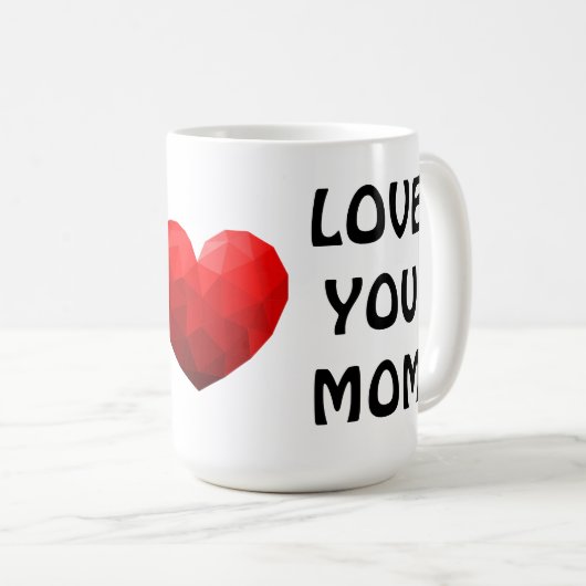 Beste Mam Ooit Hart Liefde Je Mam Moederdag Mok (Voorkant rechts)