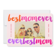 Beste Mam ooit kleurrijke geborsteld Manuscript Mo