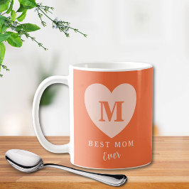 Beste Mam Ooit Koraal Hart Custom Koffiemok