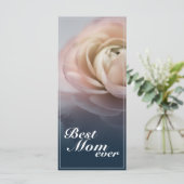 Beste Mam Ooit Met Big Pink Rose (Staand voorkant)