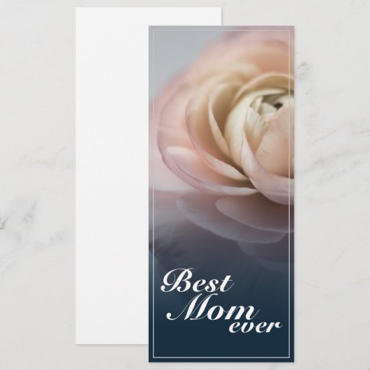 Beste Mam Ooit Met Big Pink Rose (Voorkant / Achterkant)