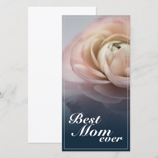 Beste Mam Ooit Met Big Pink Rose (Voorkant / Achterkant)