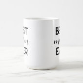 Beste Mam ooit Moderne Cadeaubon van het Manuscrip Koffiemok (Center)