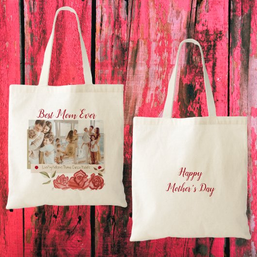 Beste Mam Ooit Moderne Typografie Gelukkige Moeder Tote Bag