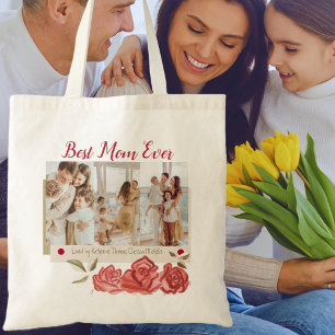 Beste Mam Ooit Moderne Typografie Gelukkige Moeder Tote Bag