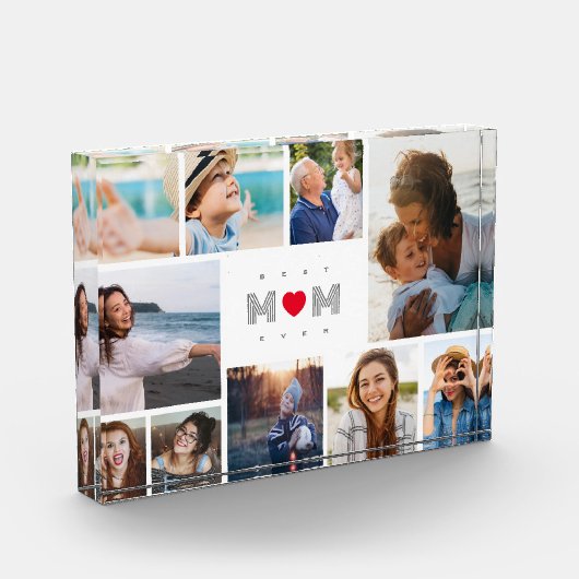 Beste mam ooit Moederdag 10 Foto's collage (Links)