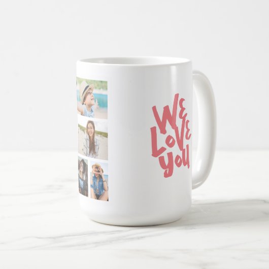 Beste mam ooit Moederdag 8 Foto collage Koffiemok (Voorkant rechts)