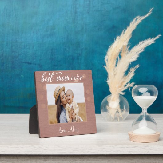Beste mam ooit Moederdag - Aangepaste foto-cadeau Fotoplaat (Insitu)