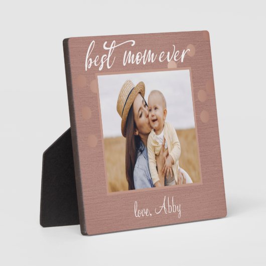 Beste mam ooit Moederdag - Aangepaste foto-cadeau Fotoplaat (Voorkant)