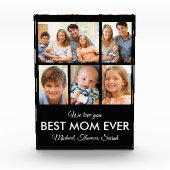 Beste Mam Ooit Moederdag Afbeelding Collage Fotoblokken (Voorkant)