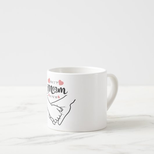 Beste mam ooit, Moederdag, cadeau voor mam Espresso Kop (Voorkant rechts)
