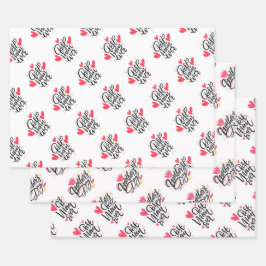 Beste mam ooit Moederdag die papierbladen verpakt Inpakpapier Vel