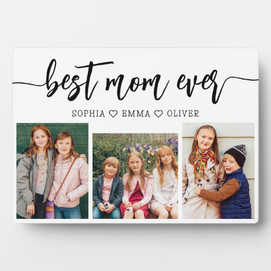 Beste Mam Ooit - Moederdag Fotocollage Fotoplaat (voorkant)