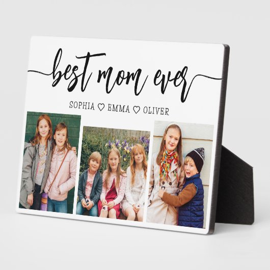 Beste Mam Ooit - Moederdag Fotocollage Fotoplaat (Zijkant)