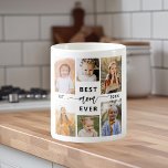 Beste Mam Ooit - Moederdag Fotocollage Koffiemok<br><div class="desc">Vier je moeder met de "Best Mom Ever" Moederdag Photo Collage Coffee Mok. Deze gepersonaliseerde mok beschikt over een prachtig gerangschikte collage van gekoesterde foto's, het vastleggen van speciale momenten en herinneringen. De oprechte boodschap "Beste Mam Ooit" voegt een liefdevolle touch toe. Gemaakt van hoogwaardig keramiek, het is zowel magnetron...</div>