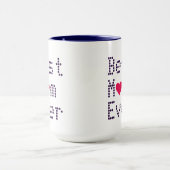 Beste Mam ooit Moederdag Geboortdag Hartkoffie Mok (Midden)