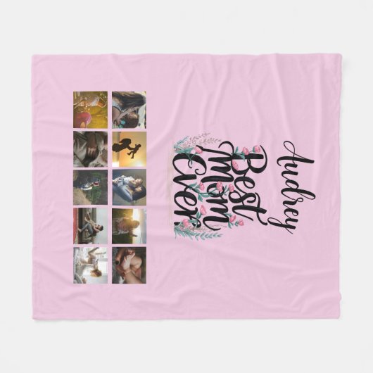 Beste Mam Ooit Moederdag Gifts Keepsake Fleece Deken (Voorkant (Horizontaal))