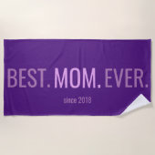 Beste mam ooit Moederdag met jaarlijkse handdoek (Voorkant)