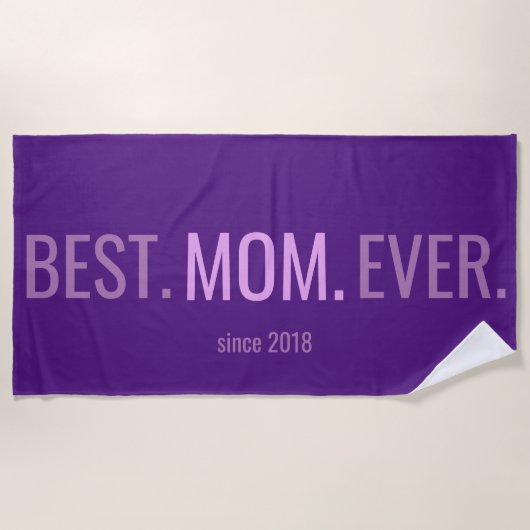 Beste mam ooit Moederdag met jaarlijkse handdoek (Voorkant)