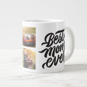 Beste mam ooit persoonlijke 6 Foto-collage Grote Koffiekop