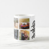 Beste mam ooit persoonlijke 6 Foto-collage Koffiemok (Center)