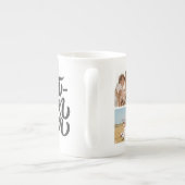 Beste mam ooit persoonlijke 6 Foto-collage Porselein Kop (Achterkant)