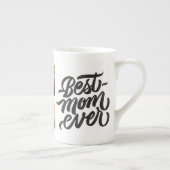 Beste mam ooit persoonlijke 6 Foto-collage Porselein Kop (Rechts)