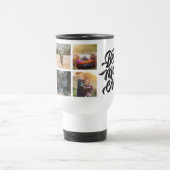 Beste mam ooit persoonlijke 6 Foto-collage Reisbeker (Center)