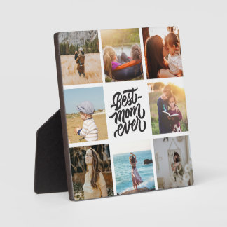 Beste mam ooit persoonlijke foto-collage fotoplaat