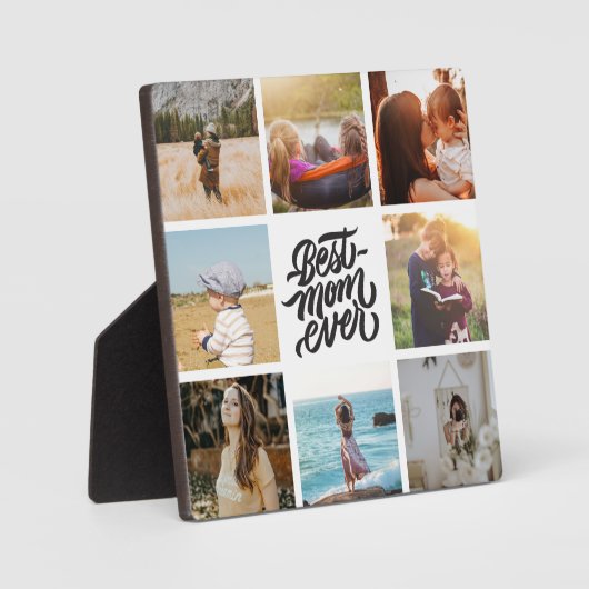 Beste mam ooit persoonlijke foto-collage fotoplaat (Voorkant)