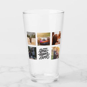 Beste mam ooit persoonlijke foto-collage Giant Glas
